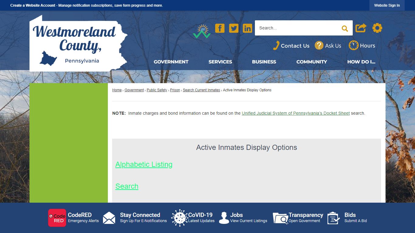 | Westmoreland County, PA - Official Website
