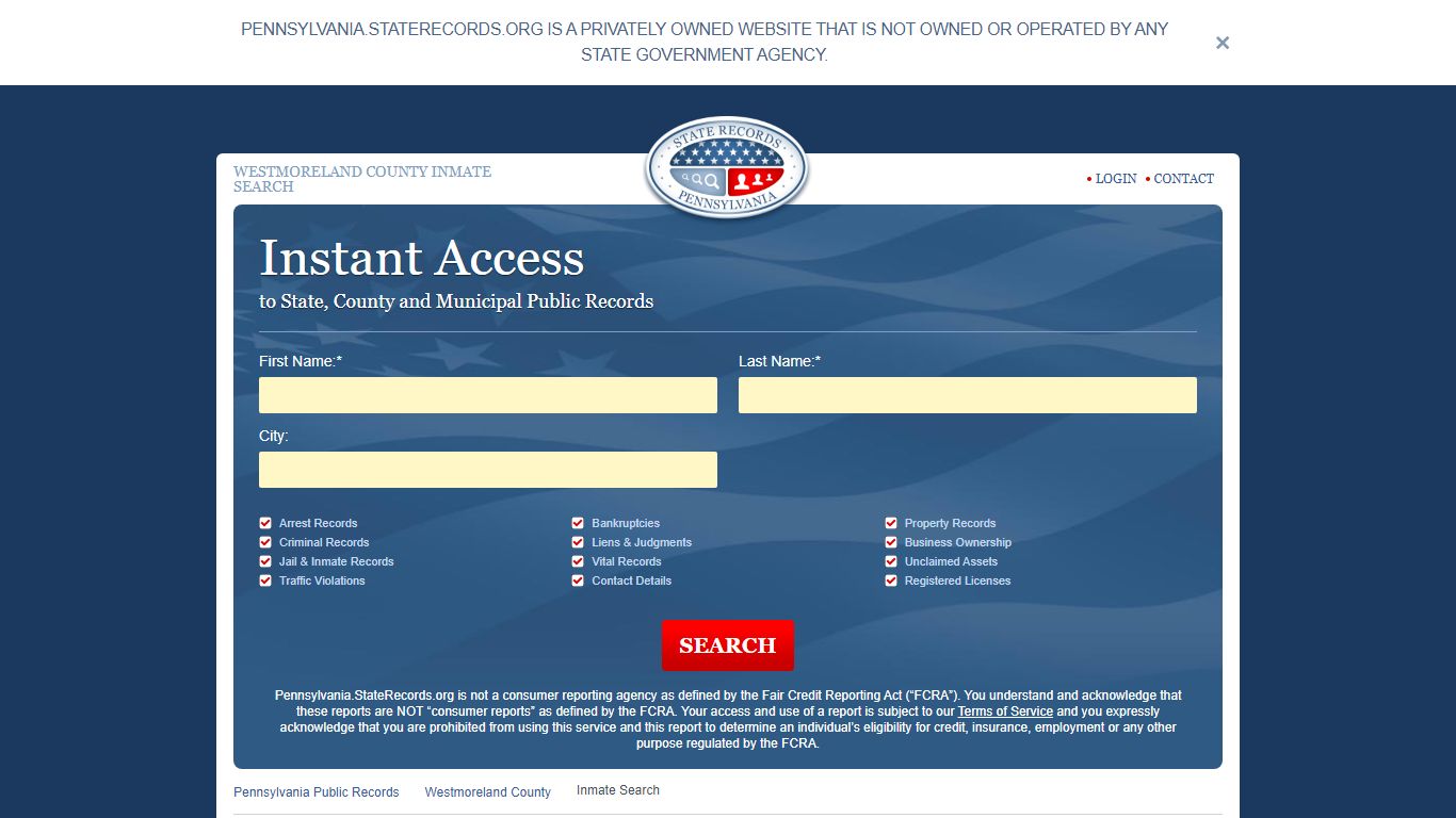 Westmoreland County Inmate Search - StateRecords.org